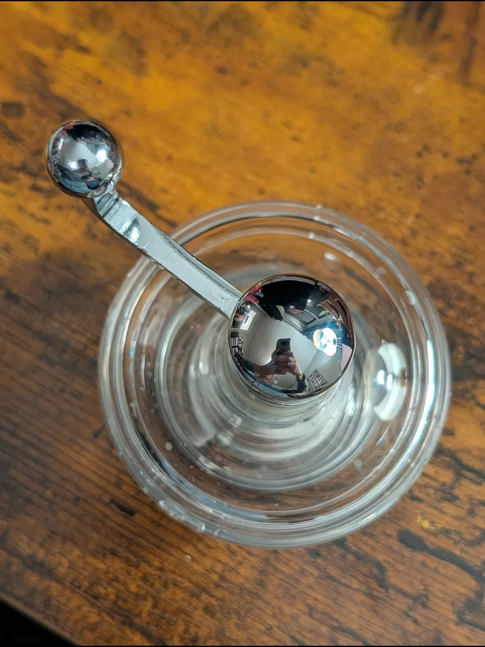 Trudeau Clear Acrylic Nutmeg Grinder Chrome Crank Manual Spice Mill Kitchen Tool